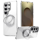 Galaxy S26 Ultra Magnetic Kickstand Case With Transparent Back