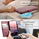 Galaxy S26 Ultra RFID Wallet Case with Magnetic Clasp and Stand