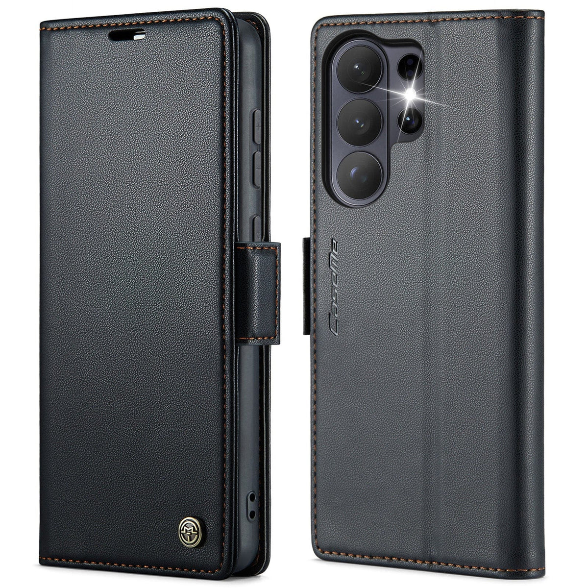 Galaxy S26 Ultra RFID Wallet Case with Magnetic Clasp and Stand