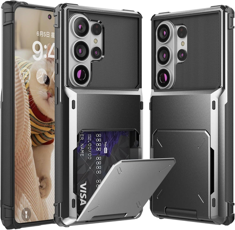 phone case with card sleeve Galaxy S26 Ultra Wallet NO.:140946866 Huge Best Buy Restock Kickstand Function trading card frames