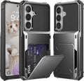 Galaxy S26 Ultra Wallet Case - 5 Hidden Card Slots Flip