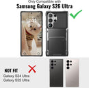 Galaxy S26 Ultra Wallet Case - 5 Hidden Card Slots Flip