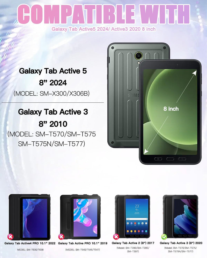 Galaxy Tab Active 5 Heavy Duty Shockproof Drop Protection Silicone Case - Gorilla Cases