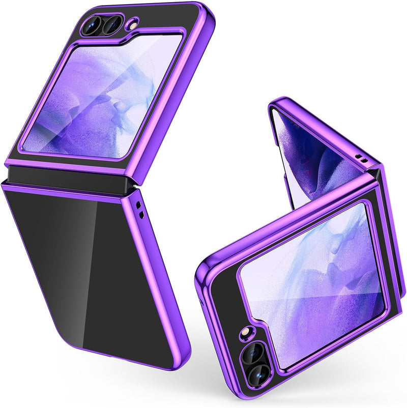 Galaxy Z Flip 5 Case Slim Hard Cover Luxury Electroplated Edge Shell Protector - Gorilla Cases