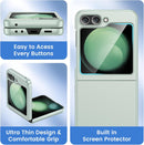 Galaxy Z Flip 5 Phone Case Built - in Back Screen Protector Charging Phone Case