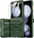 Galaxy Z Flip 5 Z Flip 5 Case Hinge Protection& Built - in Screen Protector Ultra Thin Case