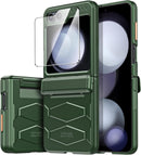 Galaxy Z Flip 5 Z Flip 5 Case Hinge Protection& Built - in Screen Protector Ultra Thin Case