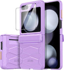 Galaxy Z Flip 5 Z Flip 5 Case Hinge Protection& Built - in Screen Protector Ultra Thin Case