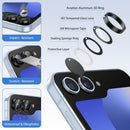Galaxy Z Flip 6 + 3 Front Tempered Glass Camera Lens Protector Case
