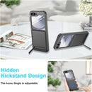 Galaxy Z Flip 6 Hidden Kickstand Built in Front Screen Protector Case