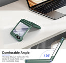 Galaxy Z Flip 6 Hidden Kickstand Built in Front Screen Protector Case