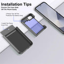 Galaxy Z Flip 6 Hidden Kickstand Built in Front Screen Protector Case