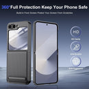 Galaxy Z Flip 6 Hidden Kickstand Built in Front Screen Protector Case