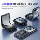 Galaxy Z Flip 6 Magnetic Ring Kickstand Full Body Protective Phone Case