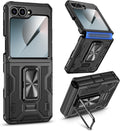 Galaxy Z Flip 6 Magnetic Ring Kickstand Full Body Protective Phone Case