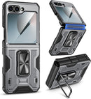 Galaxy Z Flip 6 Magnetic Ring Kickstand Full Body Protective Phone Case