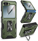 Galaxy Z Flip 6 Magnetic Ring Kickstand Full Body Protective Phone Case