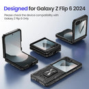 Galaxy Z Flip 6 Magnetic Ring Kickstand Full Body Protective Phone Case
