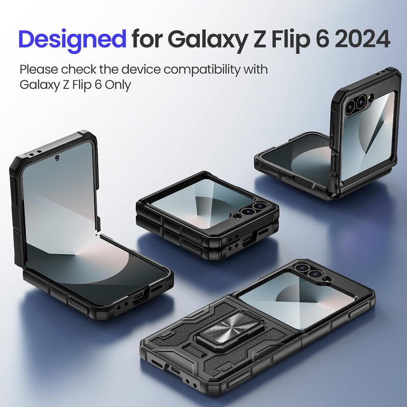 Galaxy Z Flip 6 Magnetic Ring Kickstand Full Body Protective Phone Case - Gorilla Cases