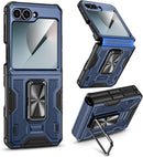 Galaxy Z Flip 6 Magnetic Ring Kickstand Full Body Protective Phone Case