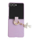 Galaxy Z Flip 8 Ultra-Slim Pearl Pendant Case – Purple