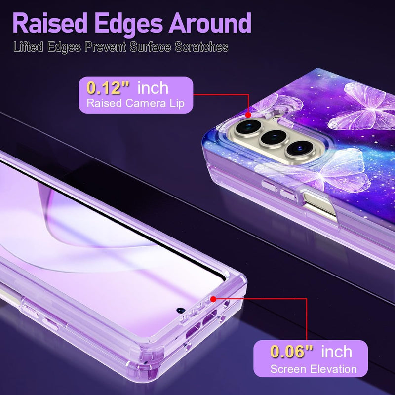 Galaxy Z Fold 5 Case Built Front Screen Protector Glitter Pattern Protective Girls Case - Gorilla Cases