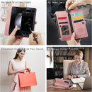 Galaxy Z fold 5 Case, Z fold 5 Pen Holder Slot Wristlet PU Leather Case