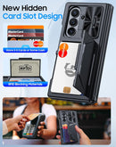 Galaxy Z Fold 7 Case with Credit Card Holder RFID Blocking
