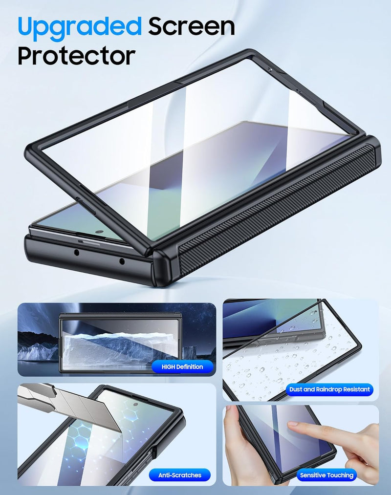 Galaxy Z Fold 7 Case with Credit Card Holder RFID Blocking