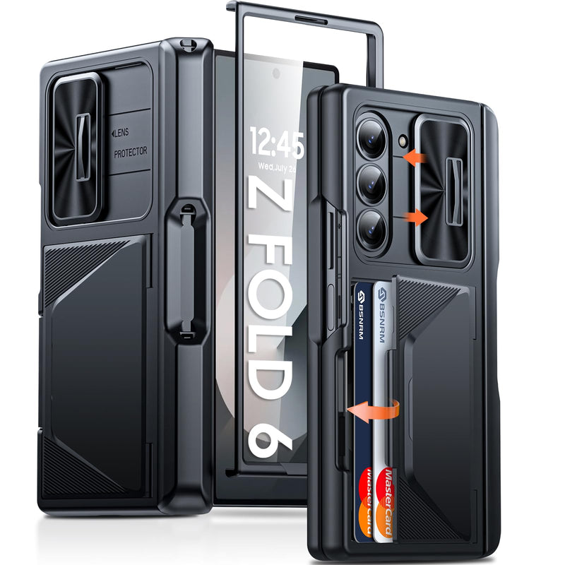 Galaxy Z Fold 7 Case with Credit Card Holder RFID Blocking