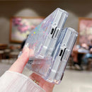 Galaxy Z Fold 7 clear glitter planet case with stars and moons