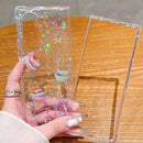 Galaxy Z Fold 7 clear glitter planet case with stars and moons