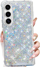 Galaxy Z Fold 7 glitter case for women with slim shockproof sparkle