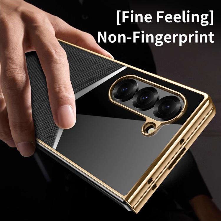 Galaxy Z Fold 7 Heavy Duty Frame Leather Phone Case