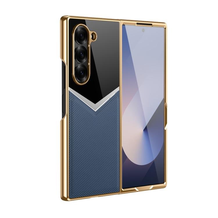 Galaxy Z Fold 7 Heavy Duty Frame Leather Phone Case
