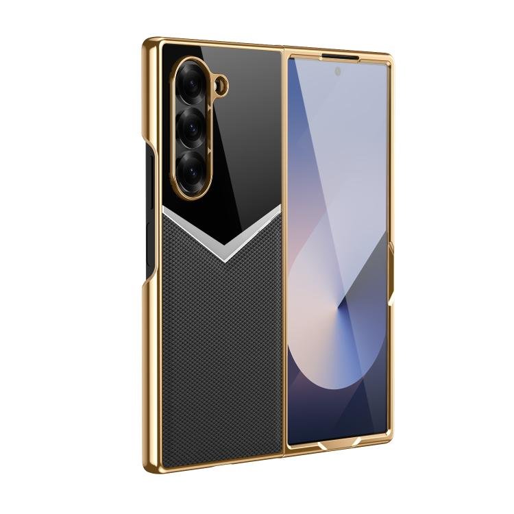 Galaxy Z Fold 7 Heavy Duty Frame Leather Phone Case