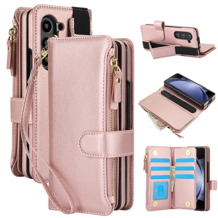Galaxy Z Fold 7 Leather Wallet Phone Case