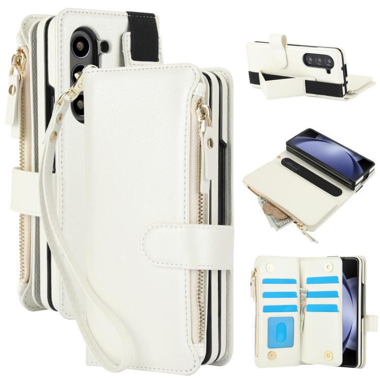 Galaxy Z Fold 7 Leather Wallet Phone Case
