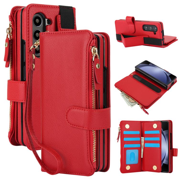 Galaxy Z Fold 7 Leather Wallet Phone Case