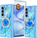 Galaxy Z Fold 7 marble MagSafe rugged case with hinge and privacy