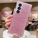 Galaxy Z Fold 7 pink glitter case for women and girls