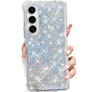 Galaxy Z Fold 7 pink glitter case for women and girls