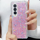 Galaxy Z Fold 7 pink glitter case for women and girls