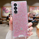 Galaxy Z Fold 7 pink glitter case for women and girls