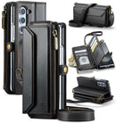 Galaxy Z Fold 7 wallet case with RFID blocking and shoulder strap