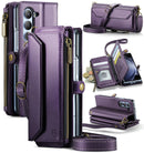 Galaxy Z Fold 7 wallet case with RFID blocking and shoulder strap