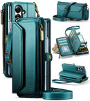 Galaxy Z Fold 7 wallet case with RFID blocking and shoulder strap