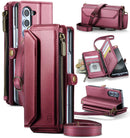 Galaxy Z Fold 7 wallet case with RFID blocking and shoulder strap