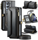Galaxy Z Fold 7 wallet case with RFID blocking and shoulder strap