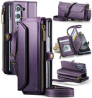 Galaxy Z Fold 7 wallet case with RFID blocking and shoulder strap